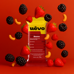 Uêvolução em Barra - Proteína Uêvo - Frutas Vermelhas com Castanhas de Caju - 10un