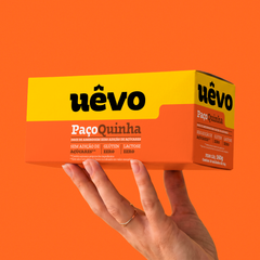 Paçoca Proteica Uêvo 14g - Display com 10un