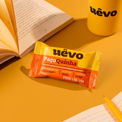 Paçoca Proteica Uêvo 14g - Display com 10un