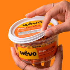 Paçoca Proteica Uêvo 14g - Pote com 14un