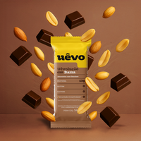 Uêvolução em Barra - Amendoim com Chocolate 54g - 10un