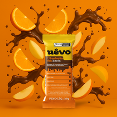 Uêvolução em Barra - Raspas de Laranja com Maçã - Cobertura de Chocolate 29g - 10un
