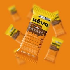 Uêvolução em Barra - Raspas de Laranja com Maçã - Cobertura de Chocolate 29g - 10un