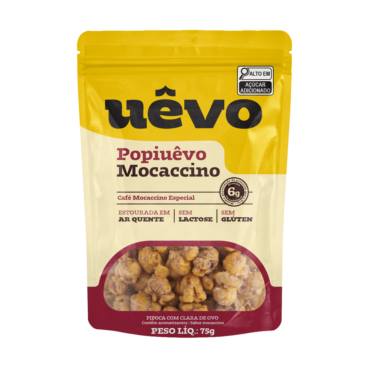 Pipoca Proteica Uêvo Mocaccino - 75g