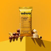 Uêvolução em Barra - Banana com Avelã 54g - 10un