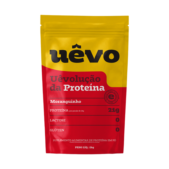Proteína Uêvo 1Kg - Morango