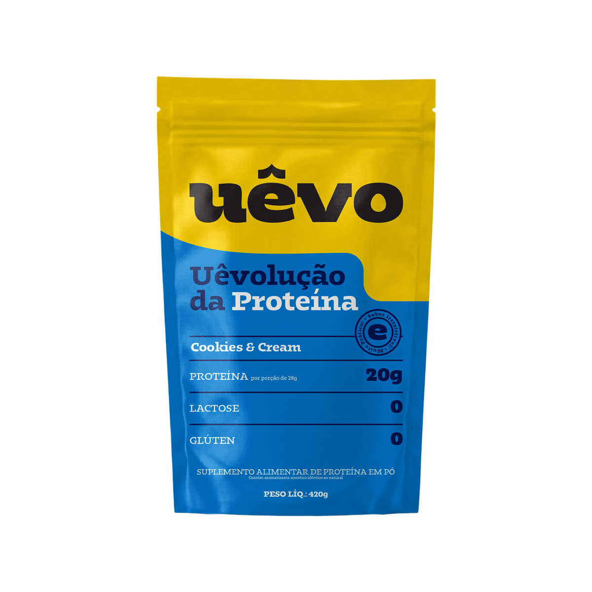 Proteína Uêvo 420g - Cookies and Cream