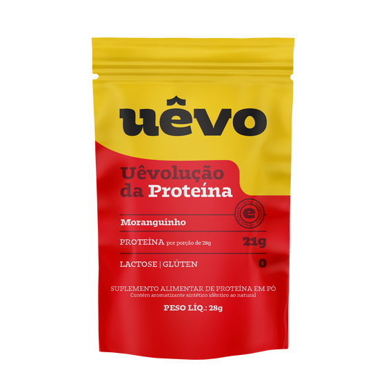 Proteína Uêvo 28g - Morango