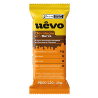 Uêvolução em Barra - Raspas de Laranja com Maçã - Cobertura de Chocolate 29g - 10un