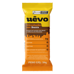 Uêvolução em Barra - Raspas de Laranja com Maçã - Cobertura de Chocolate 29g - 10un